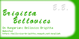 brigitta bellovics business card